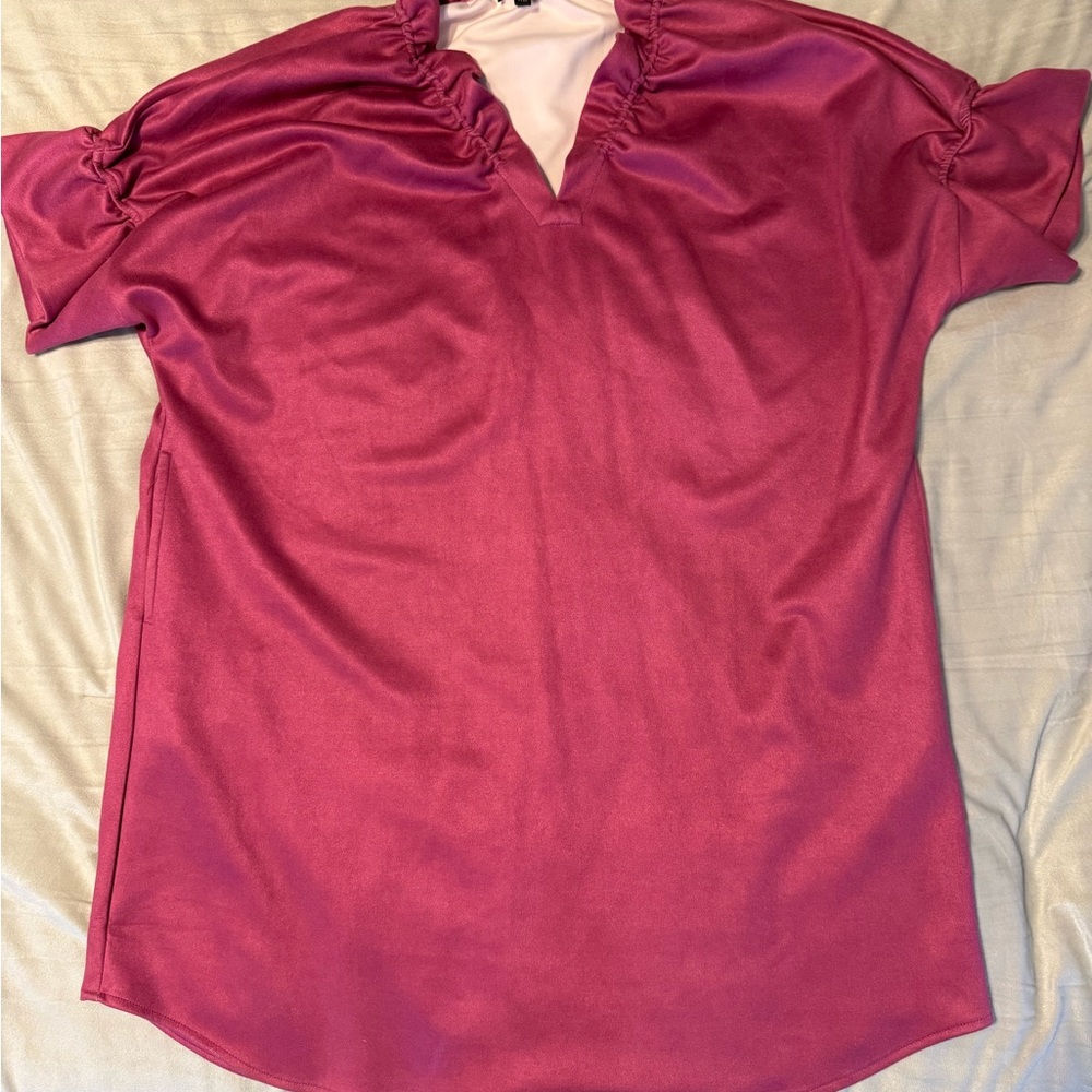 Vibrant Pink Shift Dress